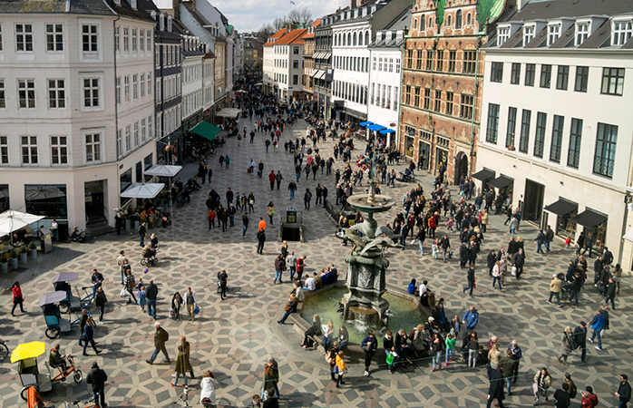 Strøget er en av Europas lengste gågater