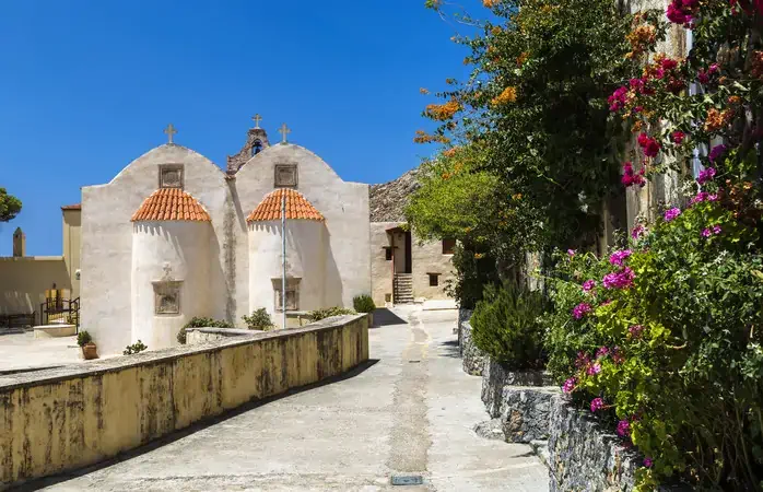 Monastery of Preveli on the island of Crete