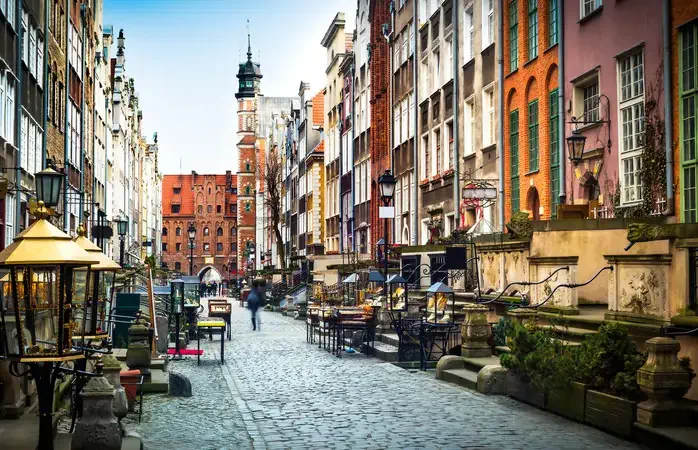 Architecture of Mariacka street in Gdansk is one of the most notable tourist attractions in Gdansk.